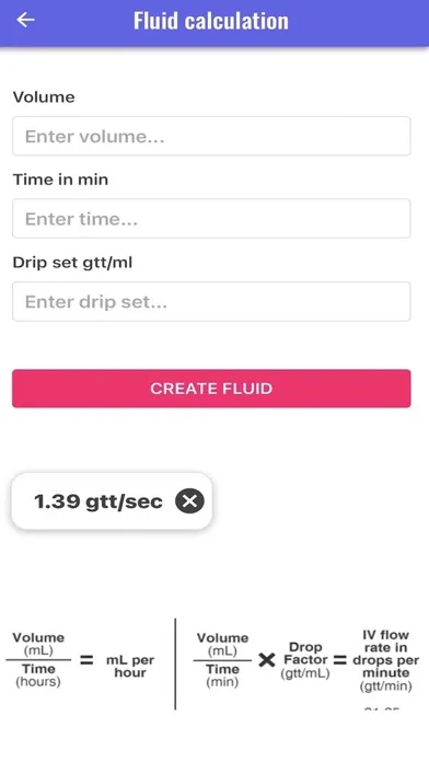 EMS Drip Calc Lite স্ক্রিনশট