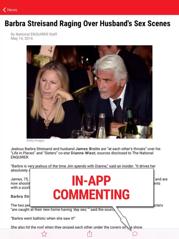 National Enquirer Daily iPad  Screenshots