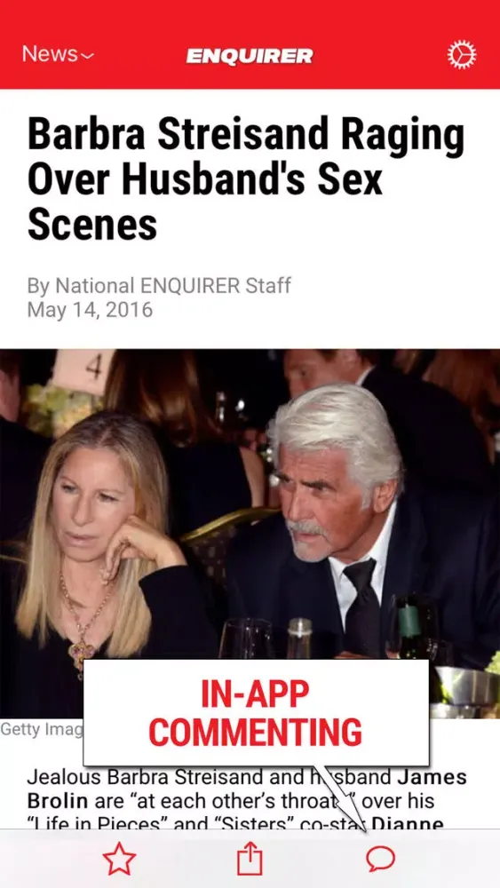 National Enquirer Daily Screenshots