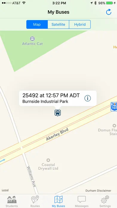 Screenshot di Petermann Bus Tracker