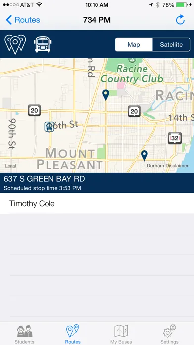 Screenshot di Petermann Bus Tracker