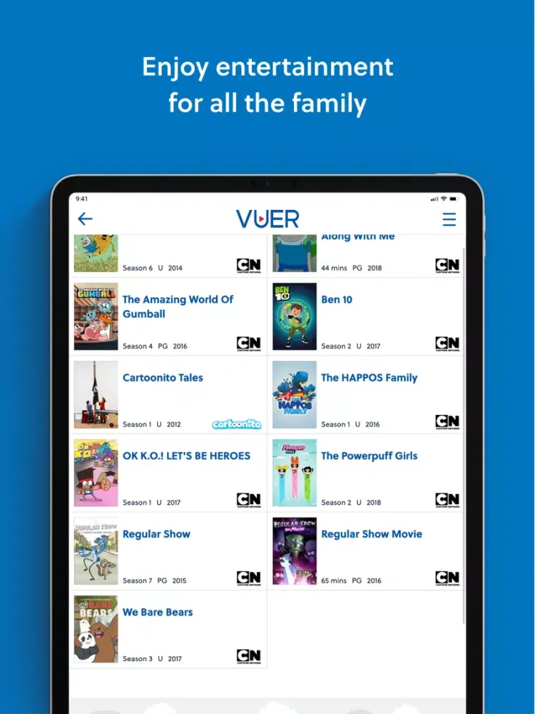 Ảnh chụp màn hình của National Express VUER iPad 