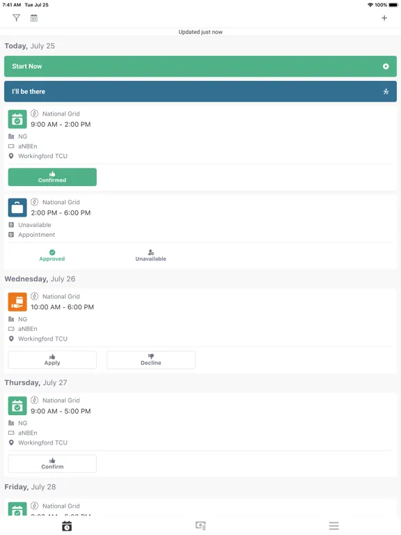 ENCC ROTA iPad  Screenshots
