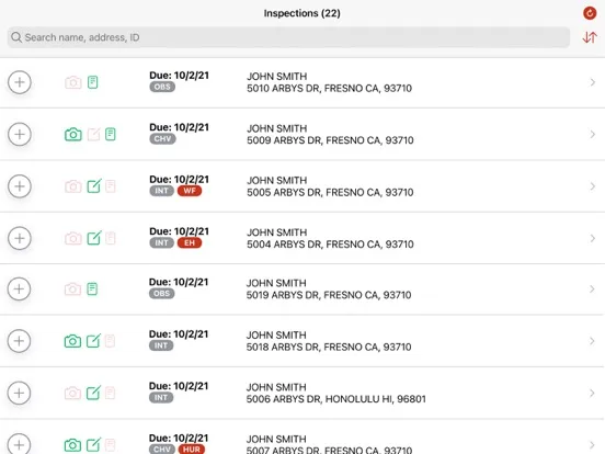 Capturas de tela do NIIS Field Rep Services iPad 