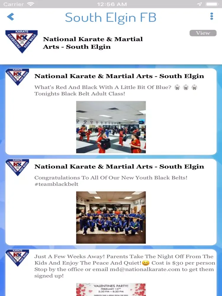 ภาพหน้าจอของ National Karate IL iPad 