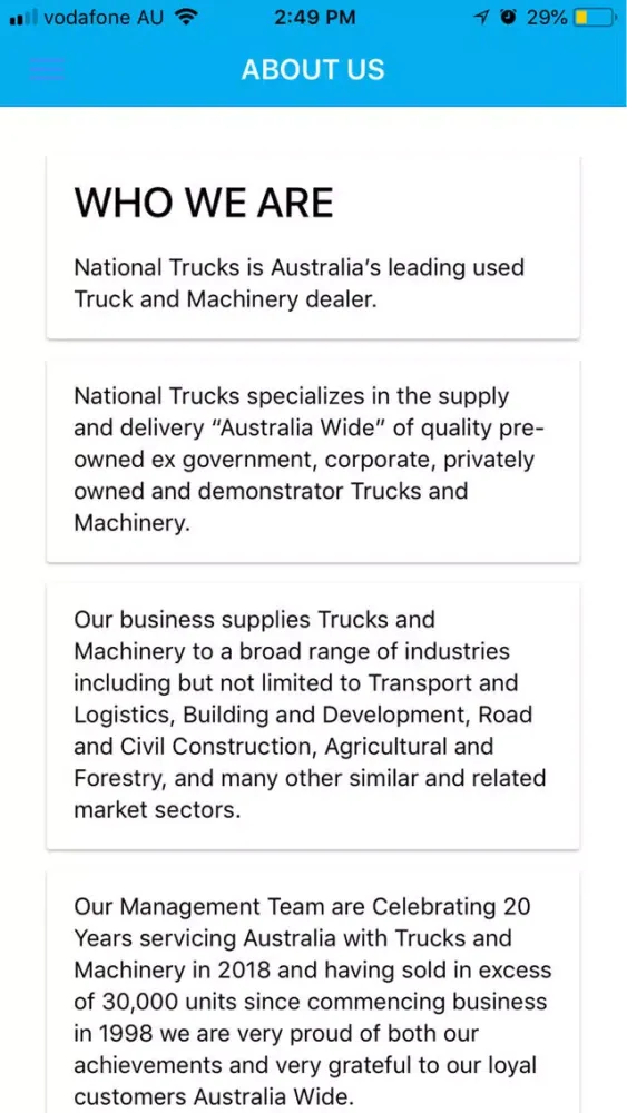 NationalTrucks.com.au应用截图