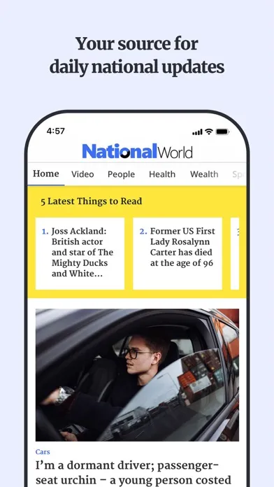 Captures d'écran de National World News