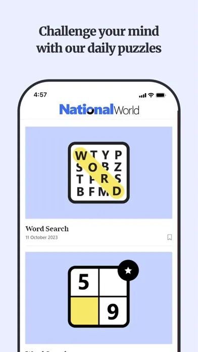 Captures d'écran de National World News