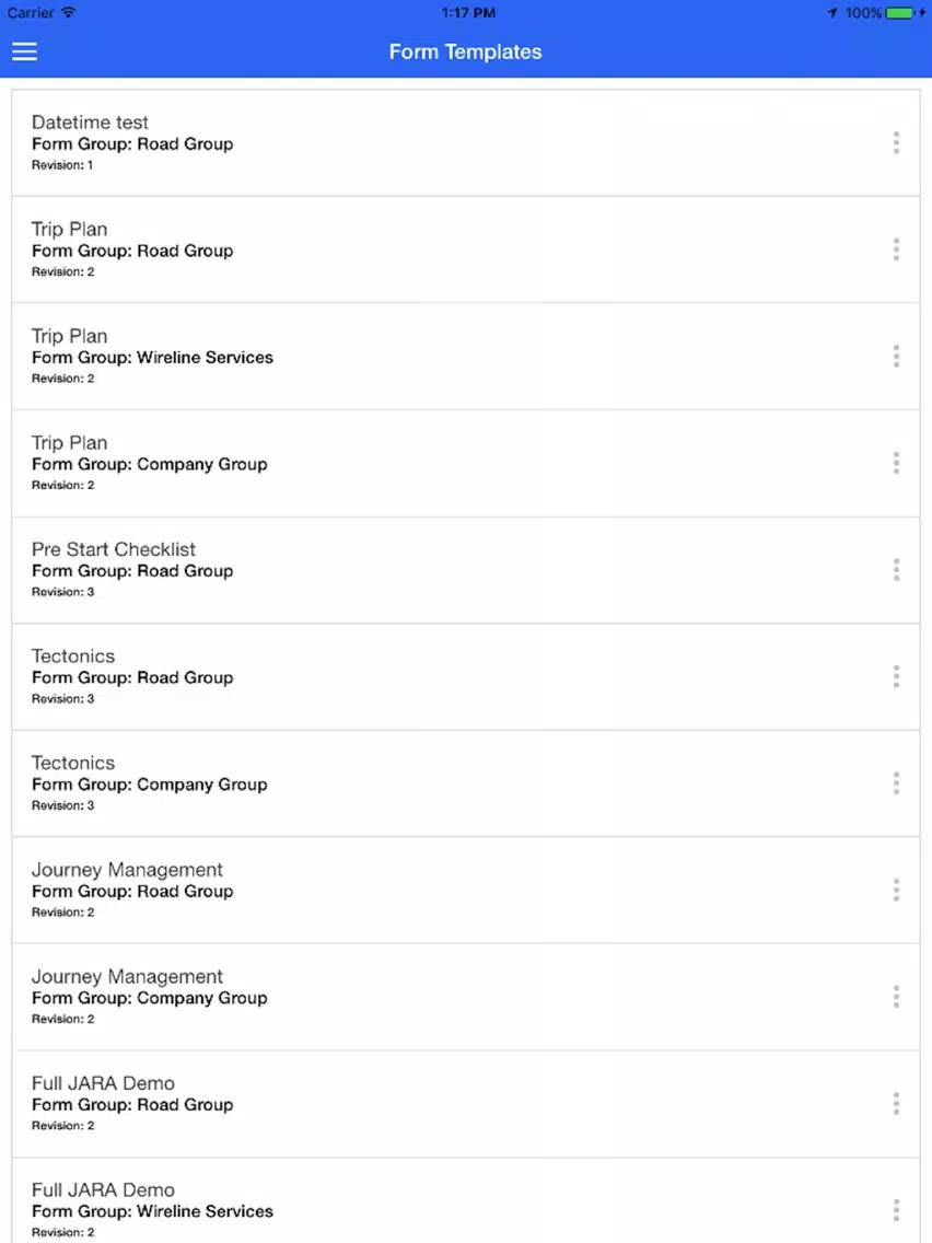 صور Journey Management System iPad 