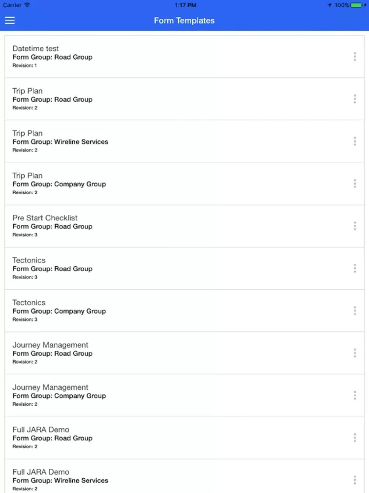 Скриншоты Journey Management System iPad 