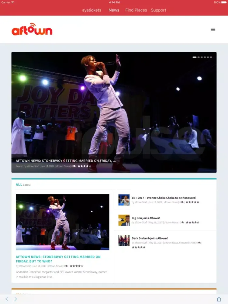 Zrzuty ekranu ayatickets iPad 