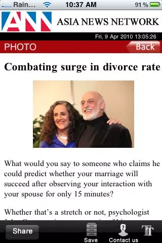 Screenshot di Asia News