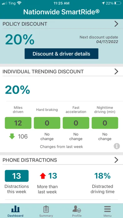 Nationwide SmartRide® Screenshots