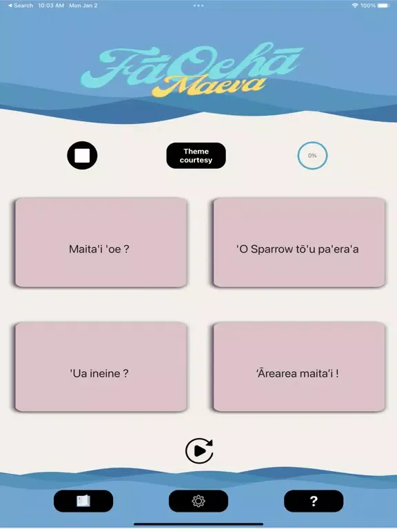 Zrzuty ekranu Fā 'Oehā: Maeva ! iPad 