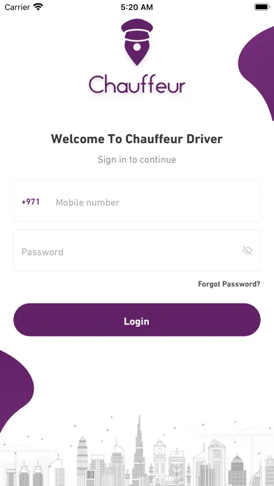 Captures d'écran de Chauffeur Driver