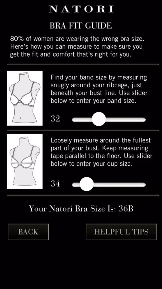 ภาพหน้าจอของ Natori: Find Your Perfect Bra