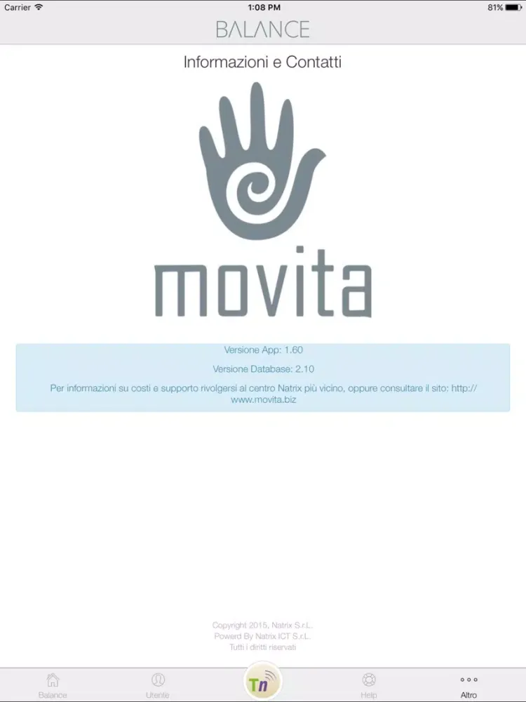 Capturas de tela do Movita Balance iPad 
