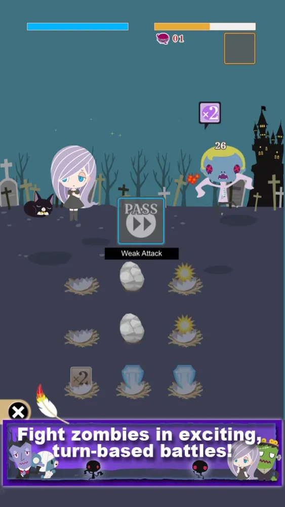 Capturas de tela do Gabrielle's Monstrous Duel