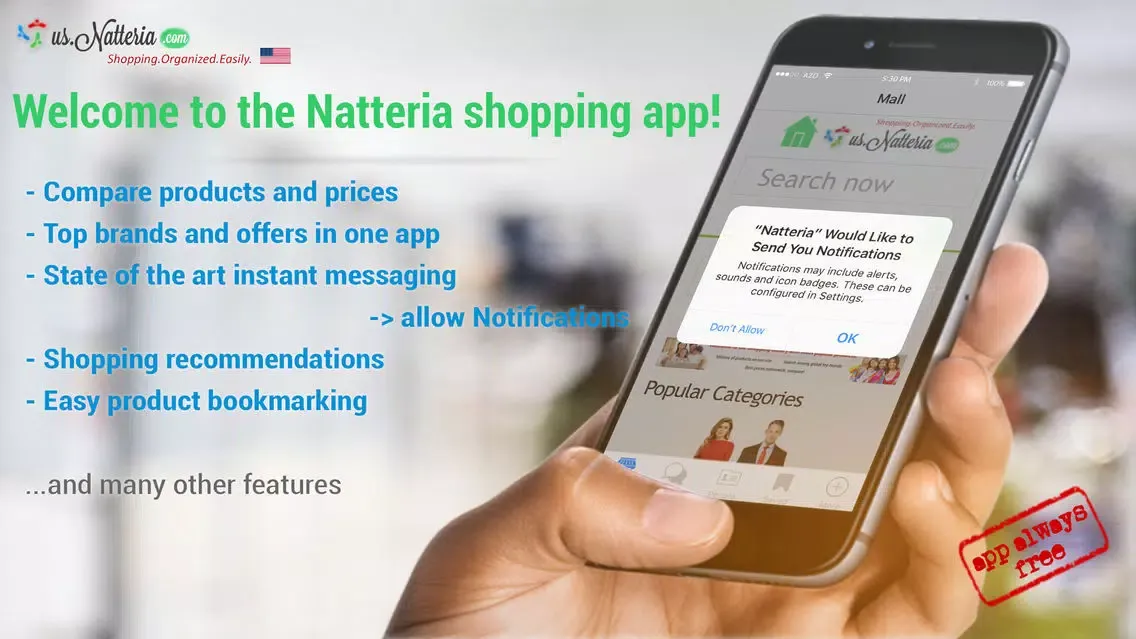 Capturas de pantalla de Shopping Messenger App - Shopping, Saving and Sharing the easy way with Natteria