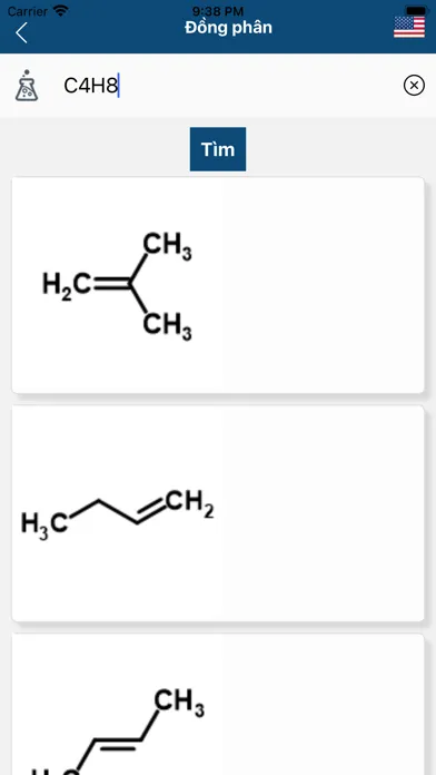 Capturas de tela do Chemical Equation