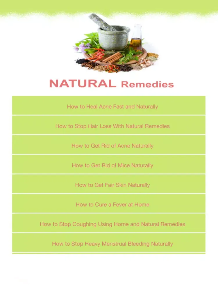 تصاویر Remedies House - Natural & Inexpensive Cure iPad 