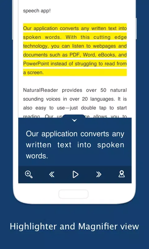 Ảnh chụp màn hình của NaturalReader