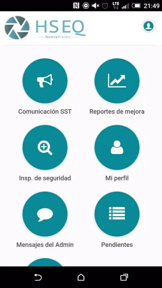Capturas de tela do HSEQ Nueva Visión