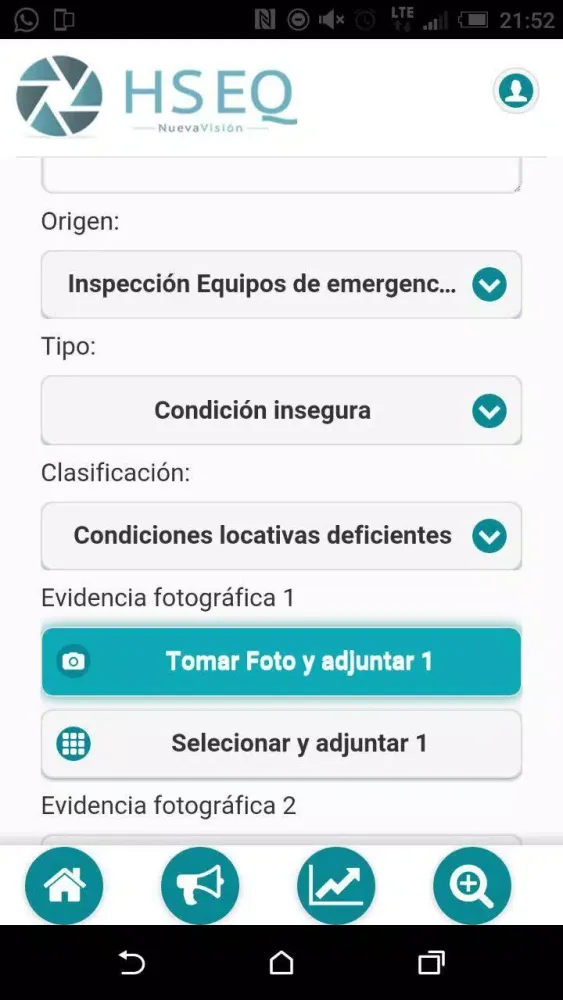 Capturas de tela do HSEQ Nueva Visión