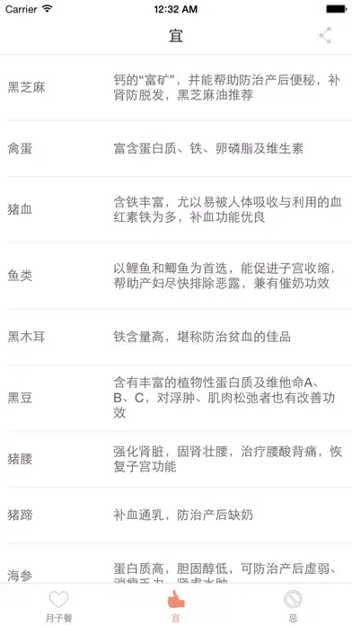 月子餐－科学坐月子 月子宜忌 Screenshots