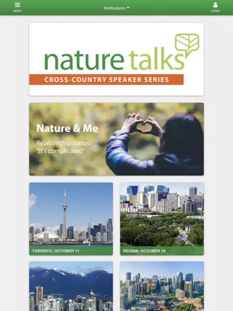 NatureTalks iPad  Screenshots