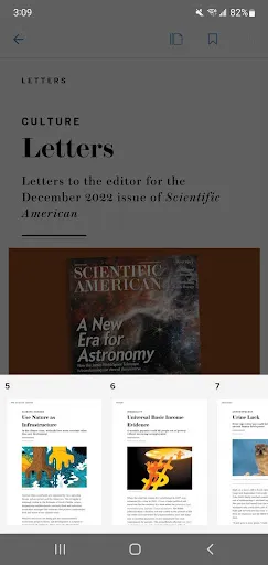 Captures d'écran de Scientific American