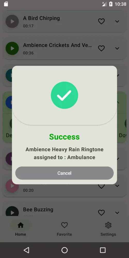 Screenshot di Nature Sound Ringtones