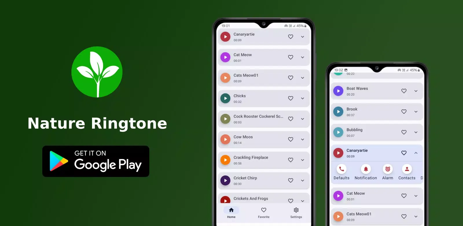 Screenshot di Nature Sound Ringtones