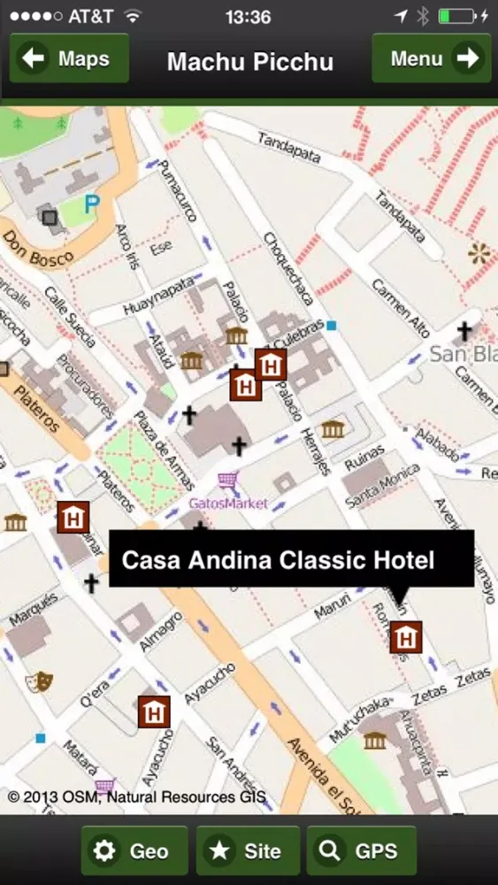 Machu Picchu trail map offline应用截图