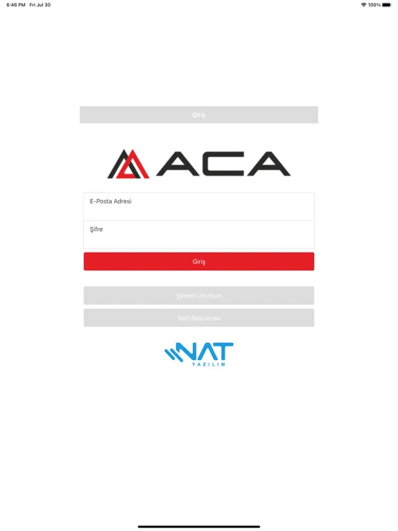 Aca B2B iPad  سکرین شاٹس