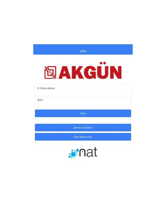 Zrzuty ekranu Akgün B2B iPad 