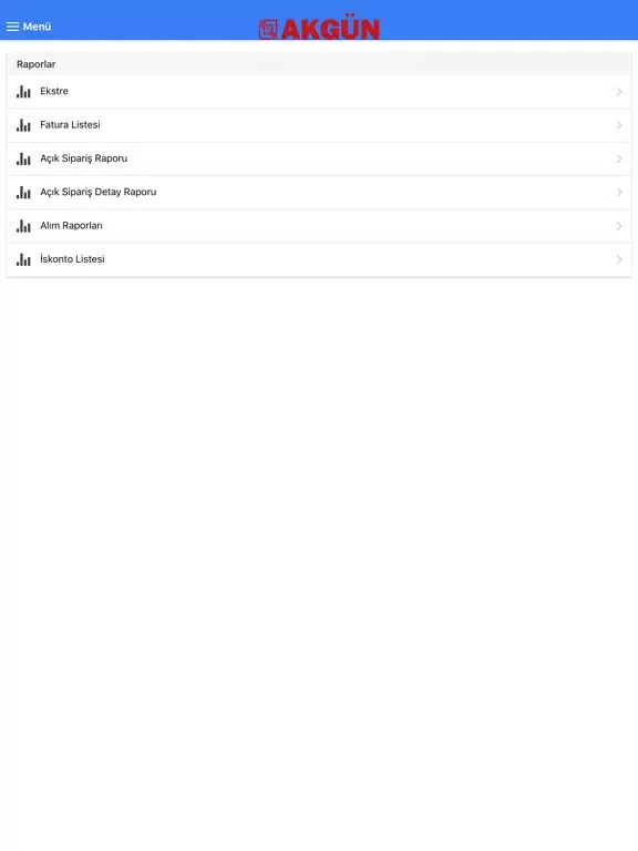 Zrzuty ekranu Akgün B2B iPad 