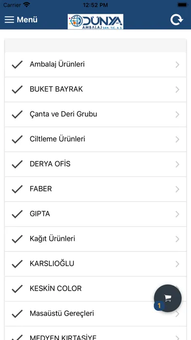 Dünya Ambalaj B2B Screenshots