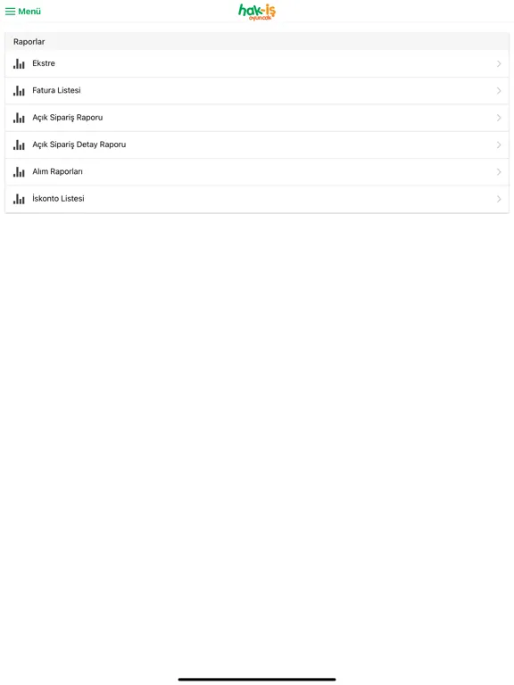 Zrzuty ekranu Hak-İş B2B iPad 