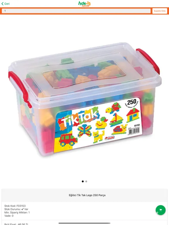 Zrzuty ekranu Hak-İş B2B iPad 