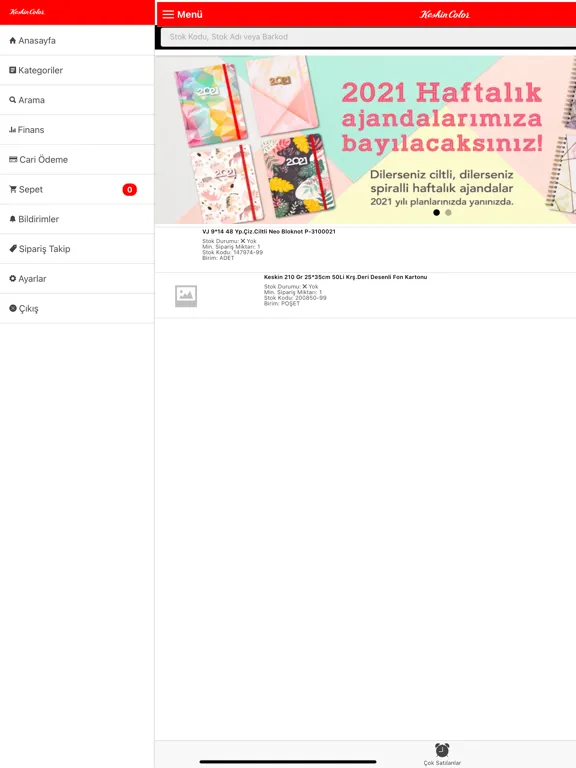 Keskin Color B2B iPad  Ekran Görüntüleri