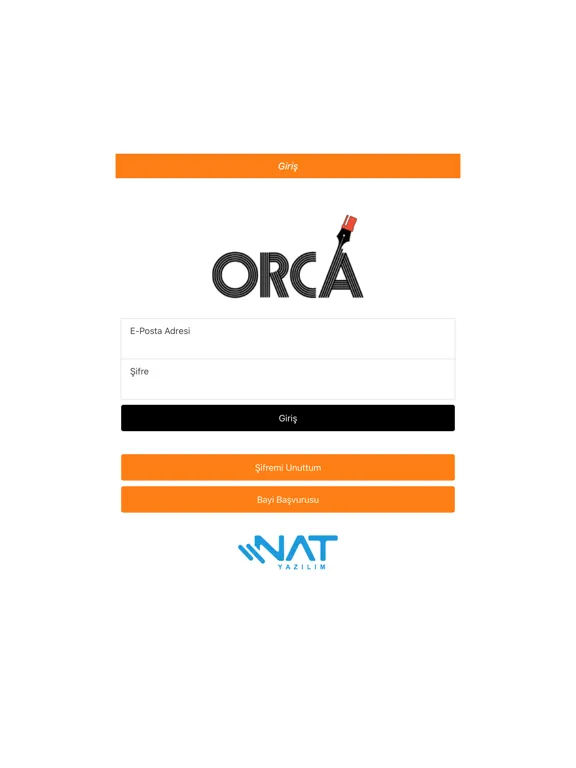 Ảnh chụp màn hình của Orca B2B iPad 