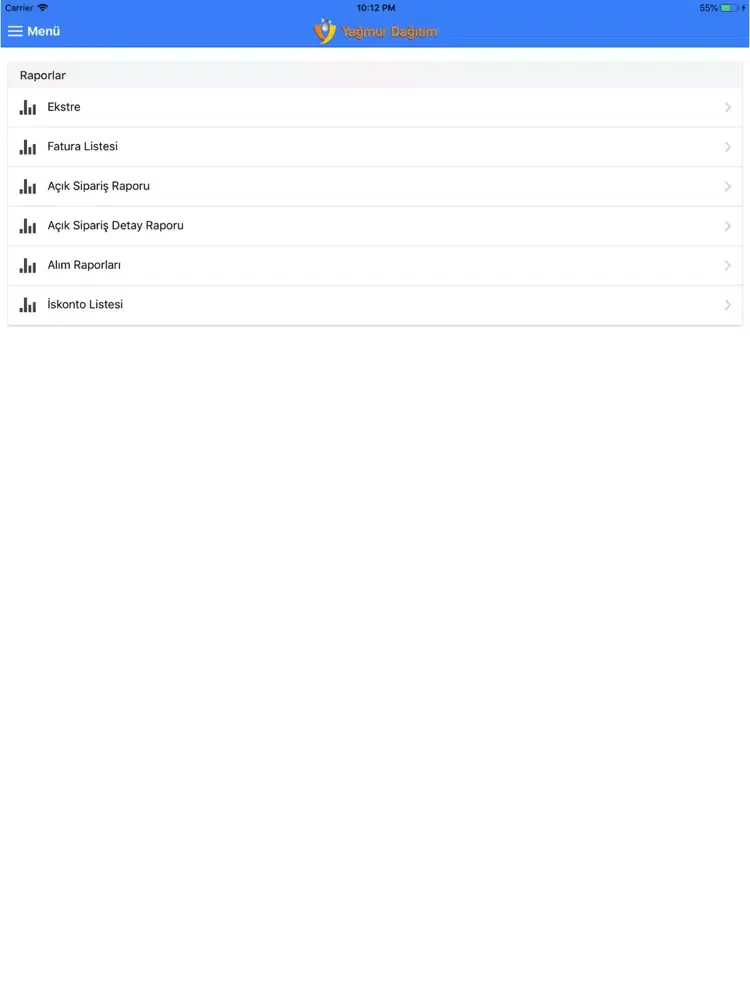Скриншоты Yağmur B2B iPad 