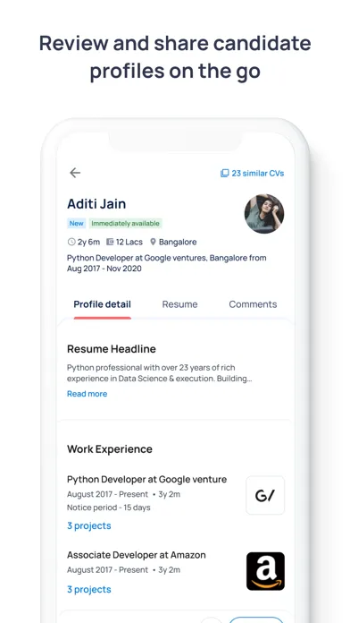 تصاویر Naukri Recruiter