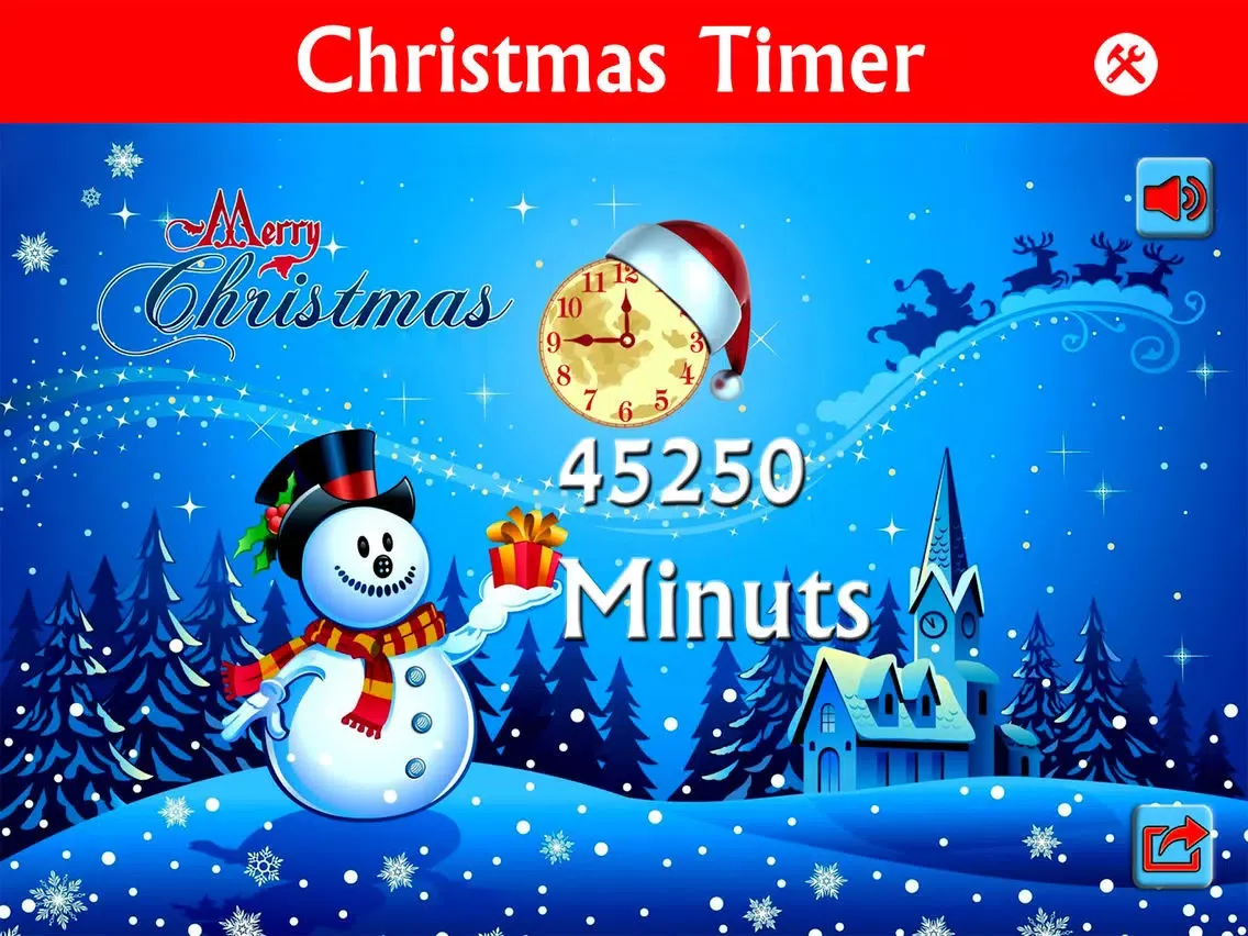 Скриншоты 2016 Christmas Clock Countdown Timer-Snow Globe Xmas day counter iPad 