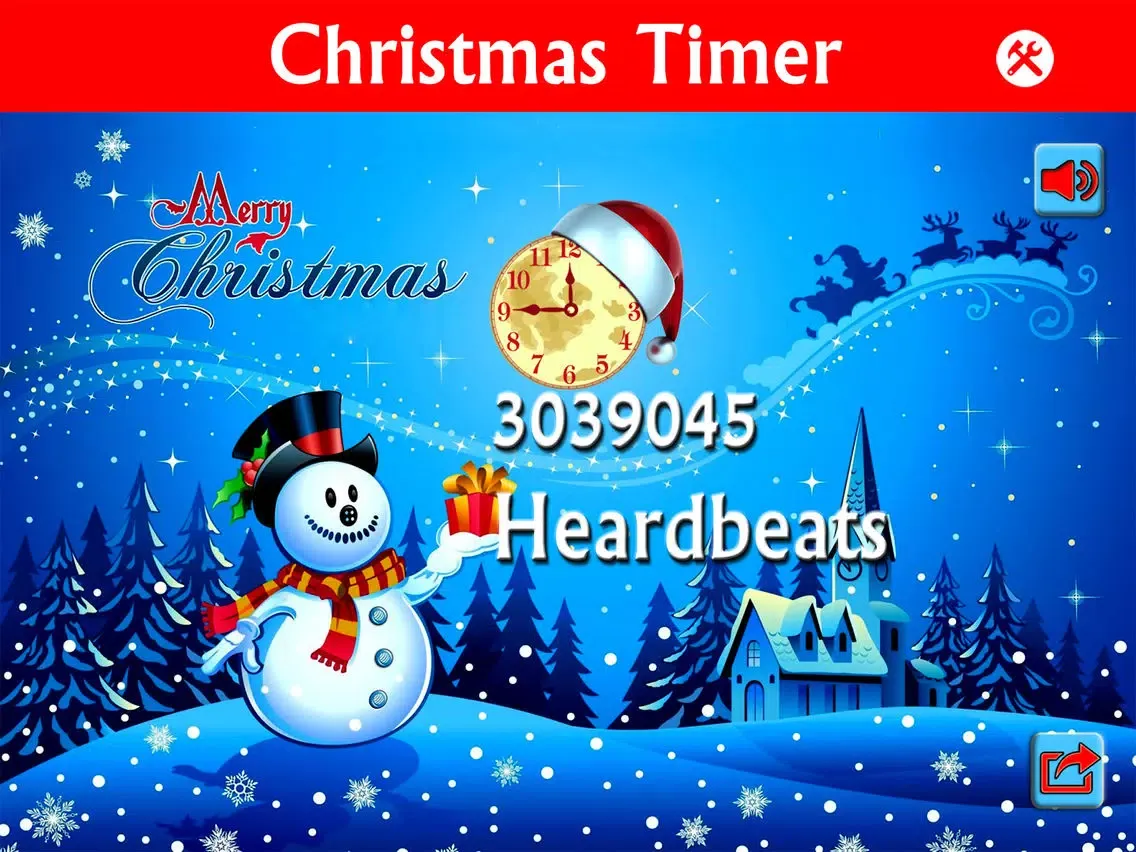 Скриншоты 2016 Christmas Clock Countdown Timer-Snow Globe Xmas day counter iPad 