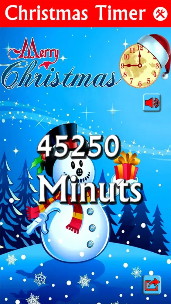 Скриншоты 2016 Christmas Clock Countdown Timer-Snow Globe Xmas day counter