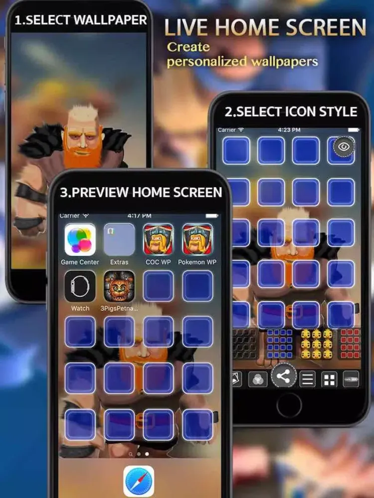 Tangkapan layar COC WALLPAPERS For Clash of Clans Fans and Lovers iPad 