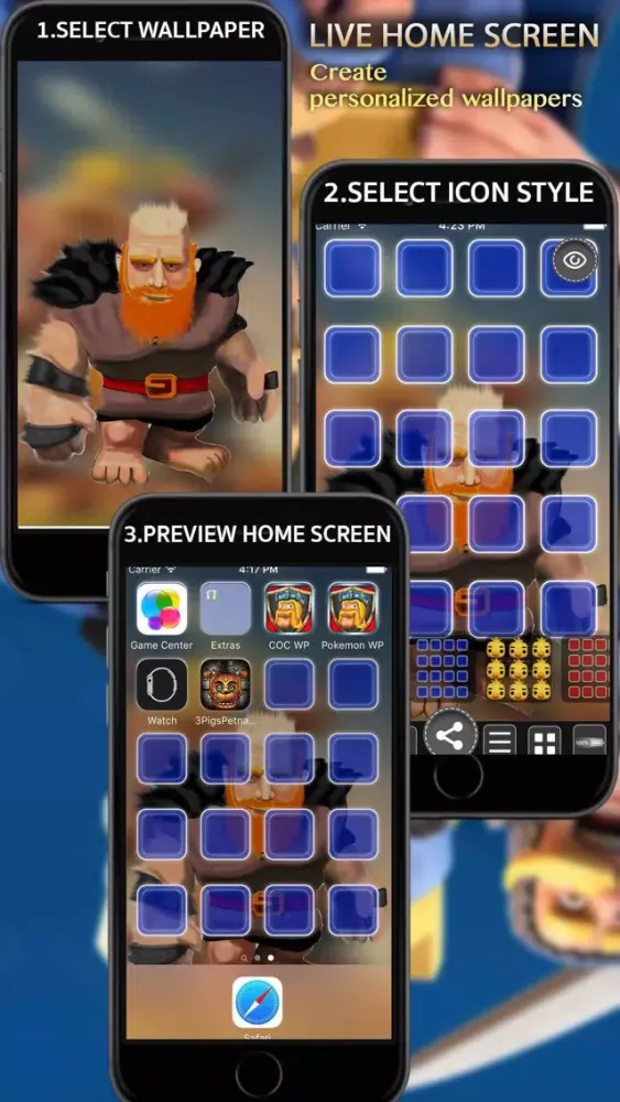 Tangkapan layar COC WALLPAPERS For Clash of Clans Fans and Lovers