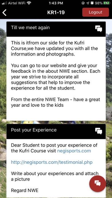 Capturas de tela do NWE - Negi Sports Wilderness